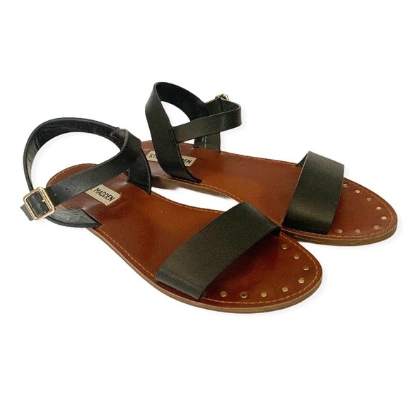 Steve Madden Shoes - STEVE MADDEN • Rivvalls Black Strappy Sandals